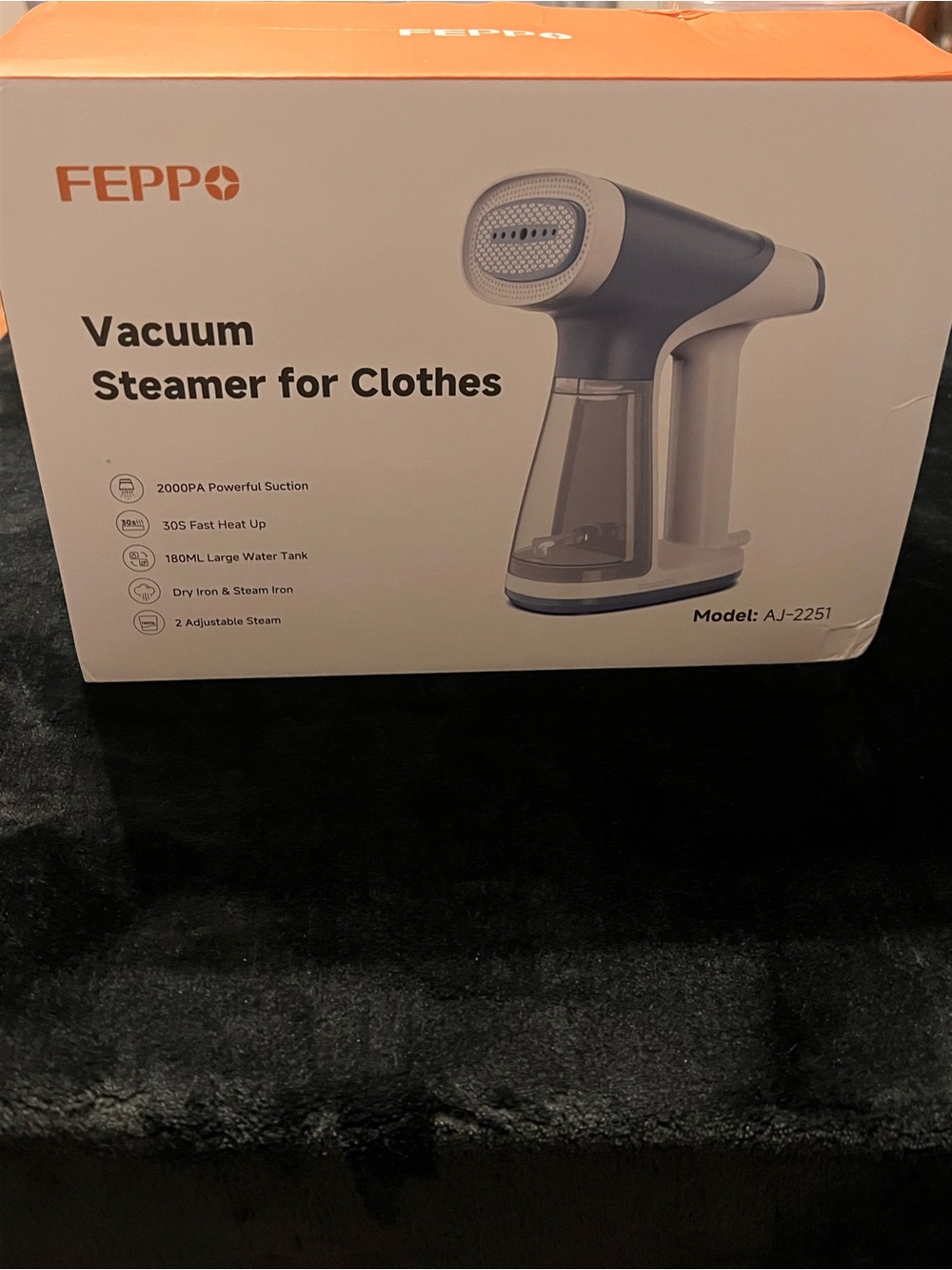 Gray Vacuum Steamer for Clothes - Model AJ-2251